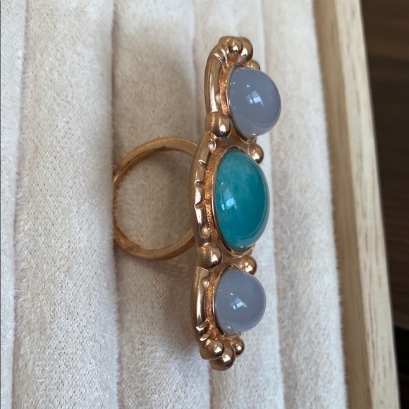 New Hespera Adjustable authentic moonstone rose gold ring - Picture 3 of 4